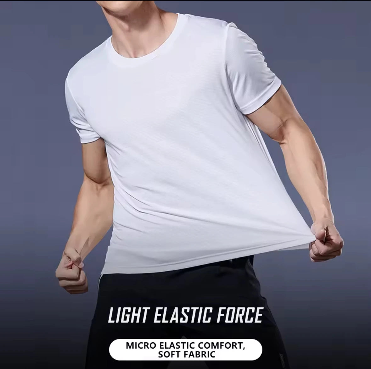 Men Short Sleeve Sport t Shirt Quick Dry Running t-Shirt Man Clothes Breathable Fitness Shirt Top Ice Silk Gym Football Jerseys