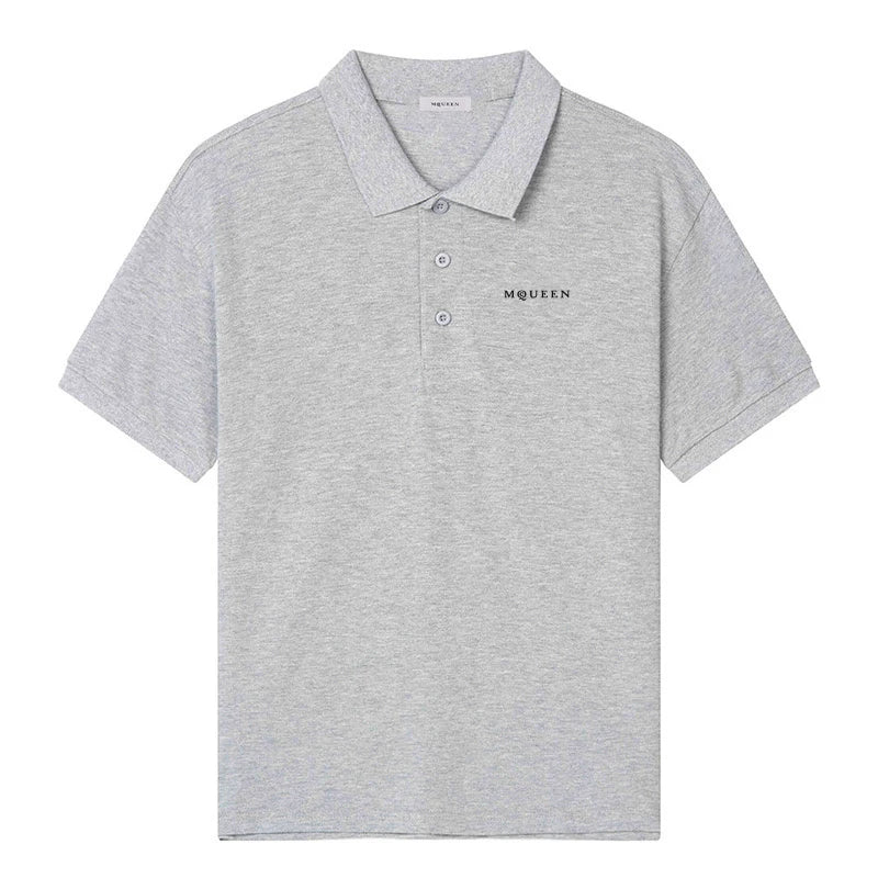 Europe Hot Sales Men's Women's Quality 100%Cotton Polo-Shirt letter Printed Embroidery T-shirt Comfortable Short Sleeve Tops