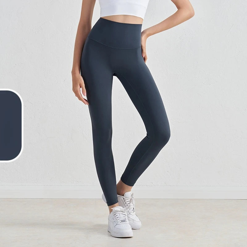 Women's 38 Colors Naked Feeling Yoga Leggings Women Sports Pants Tights Seamless Sport Femme Gym Leggins Workout Fitness Pants ATFH