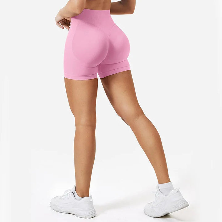 4.5''Shorts Seamless Low Ribbed Waistband Gym Shorts Scrunch Bum Yoga Shorts Booty High Stretch Running Bike Shorts Tahsi Fashion House