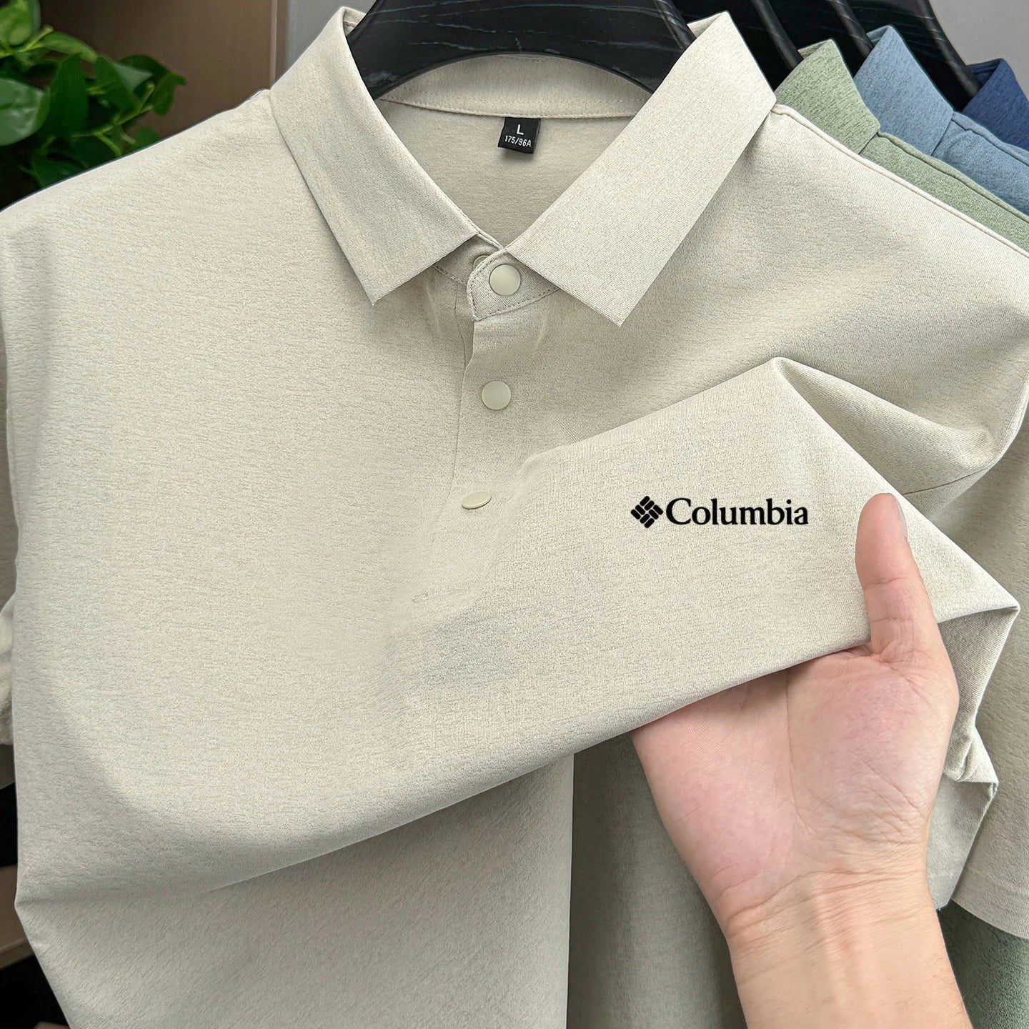 Men's summer quick drying polo shirt fashion letter embroidery business leisure comfort commut ventilate short sleeve Tshirt