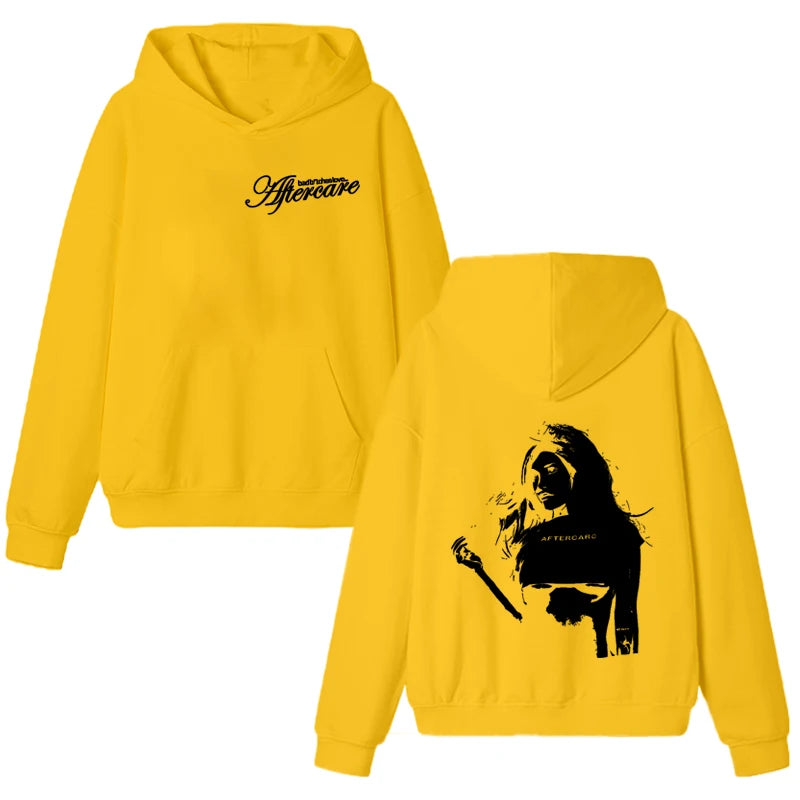 Singer Nessa Barrett music Double Sided printed Hoodie Autumn Winter Unisex fashion Fleece pullover Men women Fleece Sweatshirt - ATFH