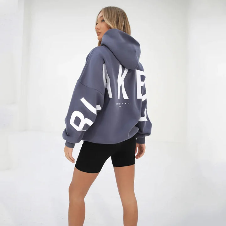 Y2K New in Hoodies & Sweatshirts Winter Fashion Printed Thickened Versatile Long Sleeve Baggy Hoodies Woman Clothing - ATFH