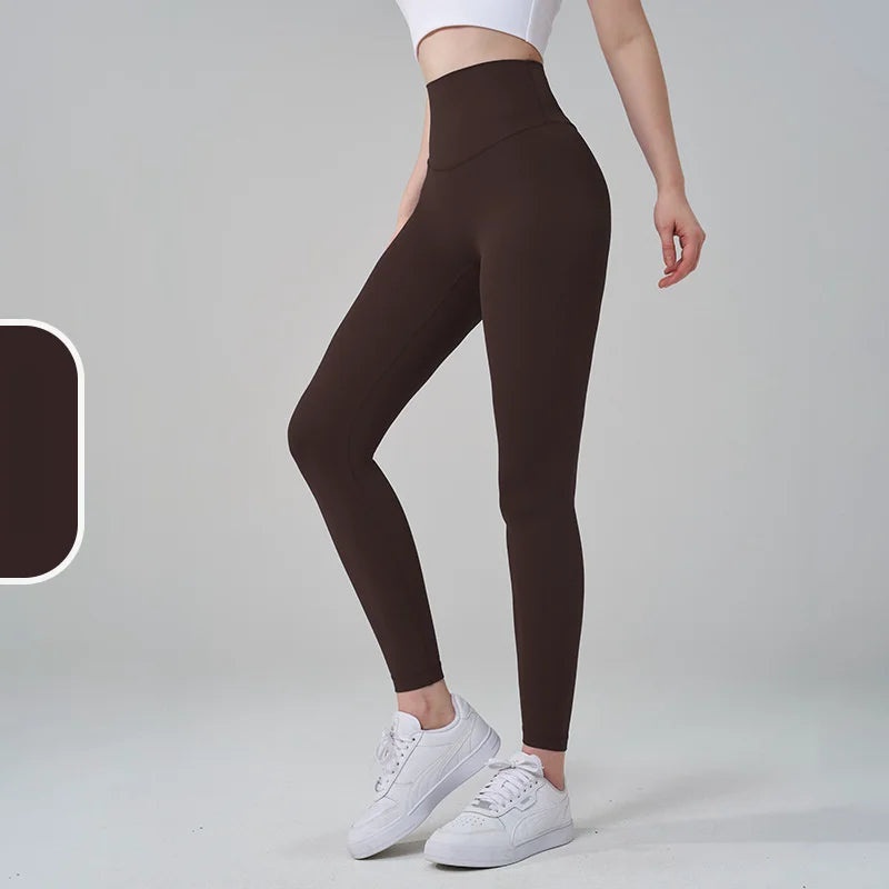 New 35 Colors Naked Feeling Yoga Pants High Waist Seamless Leggings Sport Women Fitness Gym Leggings With Pocket - ATFH