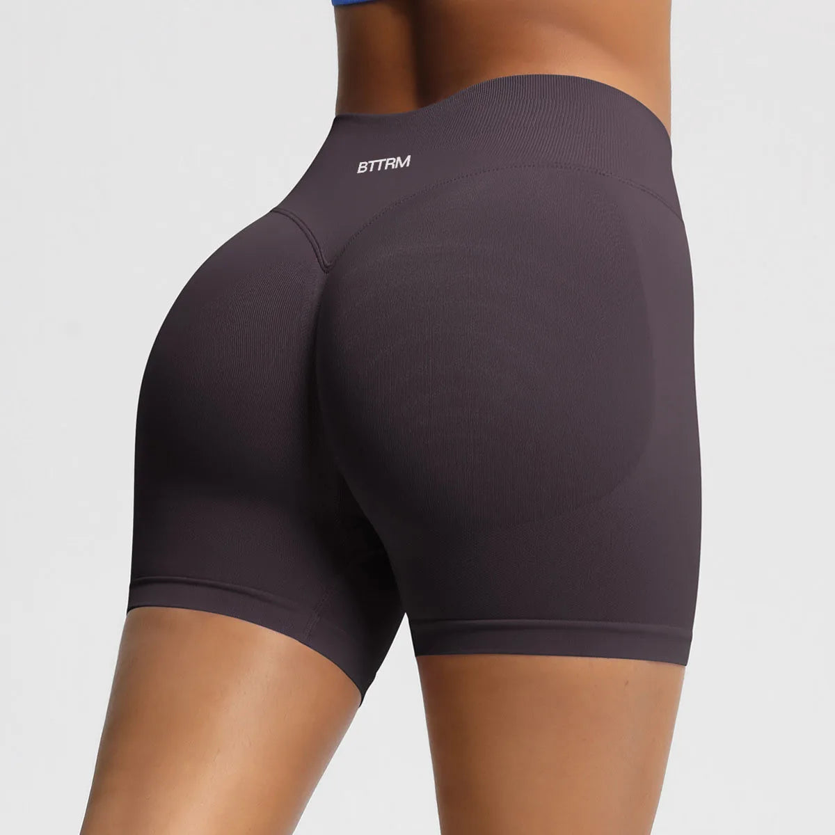 BetterMe High Waisted Yoga Shorts Fashionable and Sexy Running Fitness Pants Solid Color Yoga Leggings