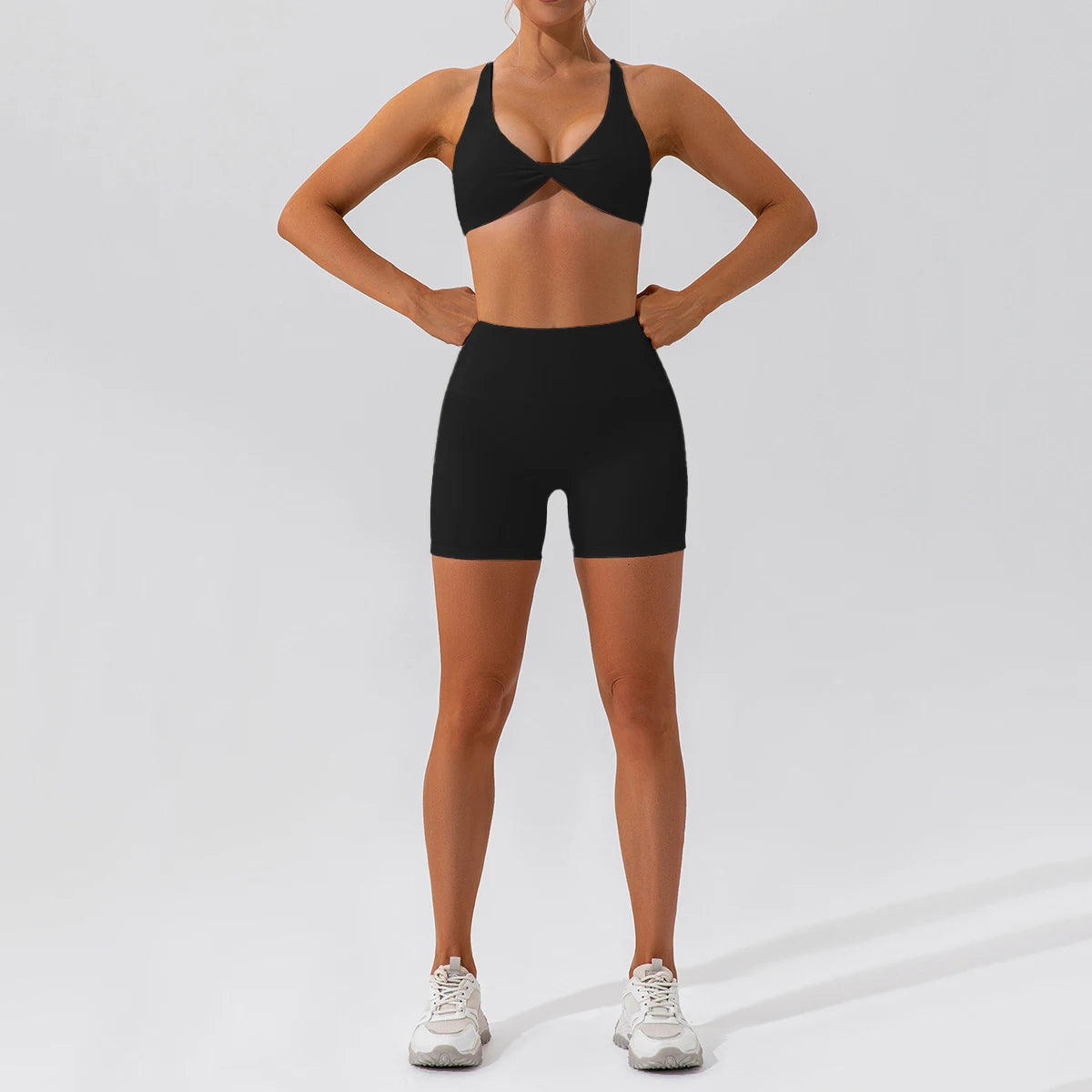 Summer 2PCS Yoga Suit Sports Set Women Quick-Dry Gym Set Women Tracksuit Running Workout Long Sleeve Sports Shirt Yoga Clothing - ATFH