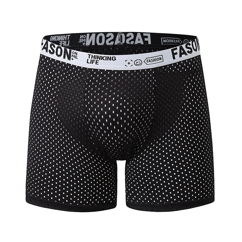 5-piece Set Of Men's Solid Color Underwear Breathable Quick Drying Fashionable Sporty Comfortable And Suitable For Teenagers