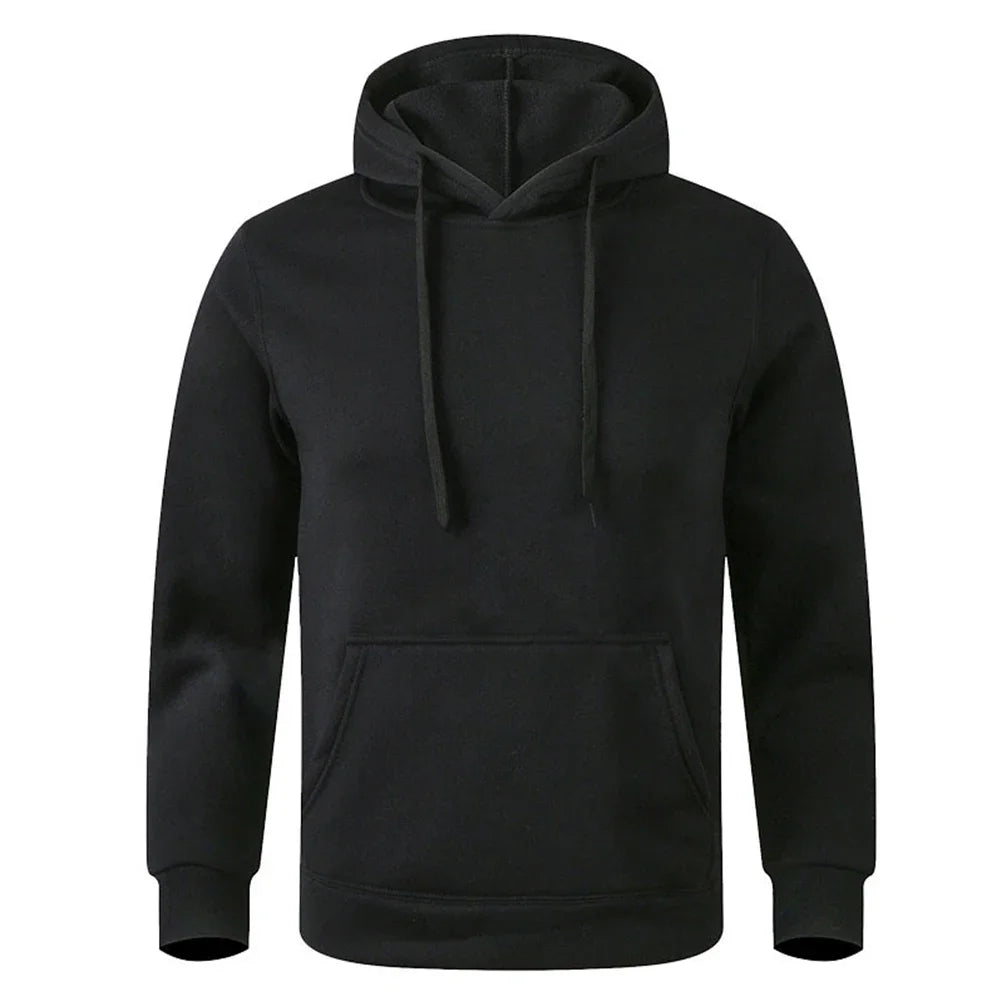 2026 Unisex hoodie high-quality sweater hip-hop fashion casual top trendy spring and autumn solid colorcomfortable new style - ATFH