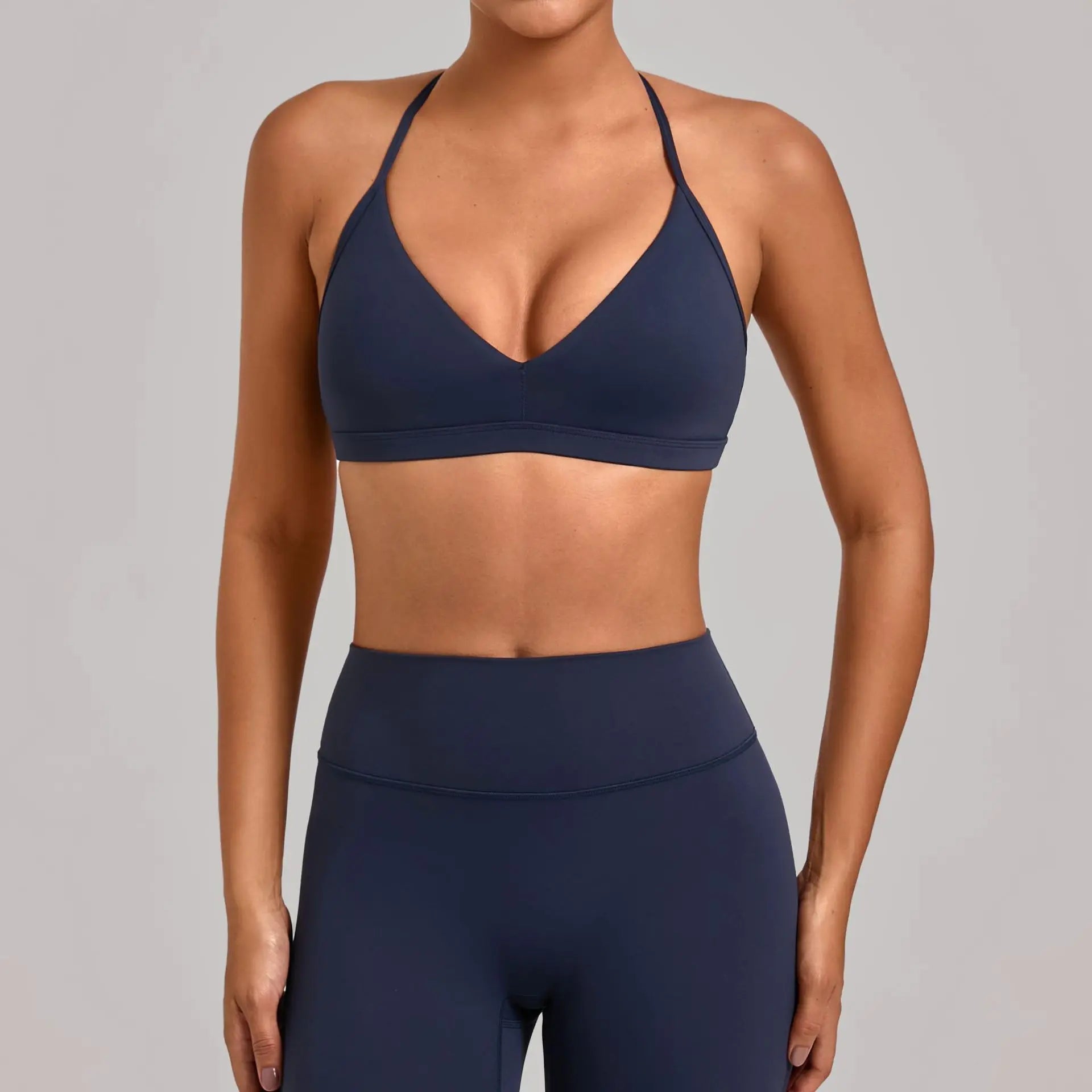 Gym Workout Fitness Top Adjustable Strap Yoga Bras Hollow Out Back Versatile Sports Bra Fitness Running Sports Bra for Women - ATFH