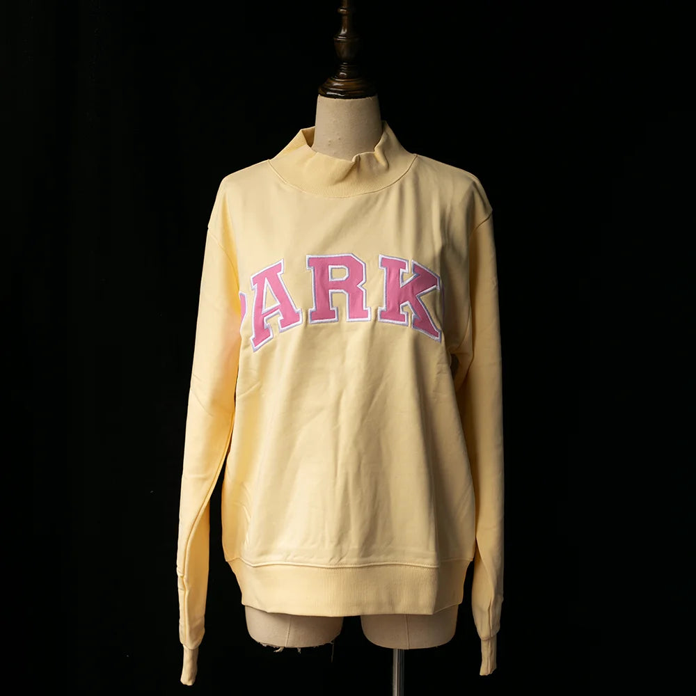 Rowan AAPK-Y045 Women O-Neck Long Sleeve Female Pullover Letter Embroidery Sweatshirts Vintage Casual Sports Lady Top 2026 - ATFH