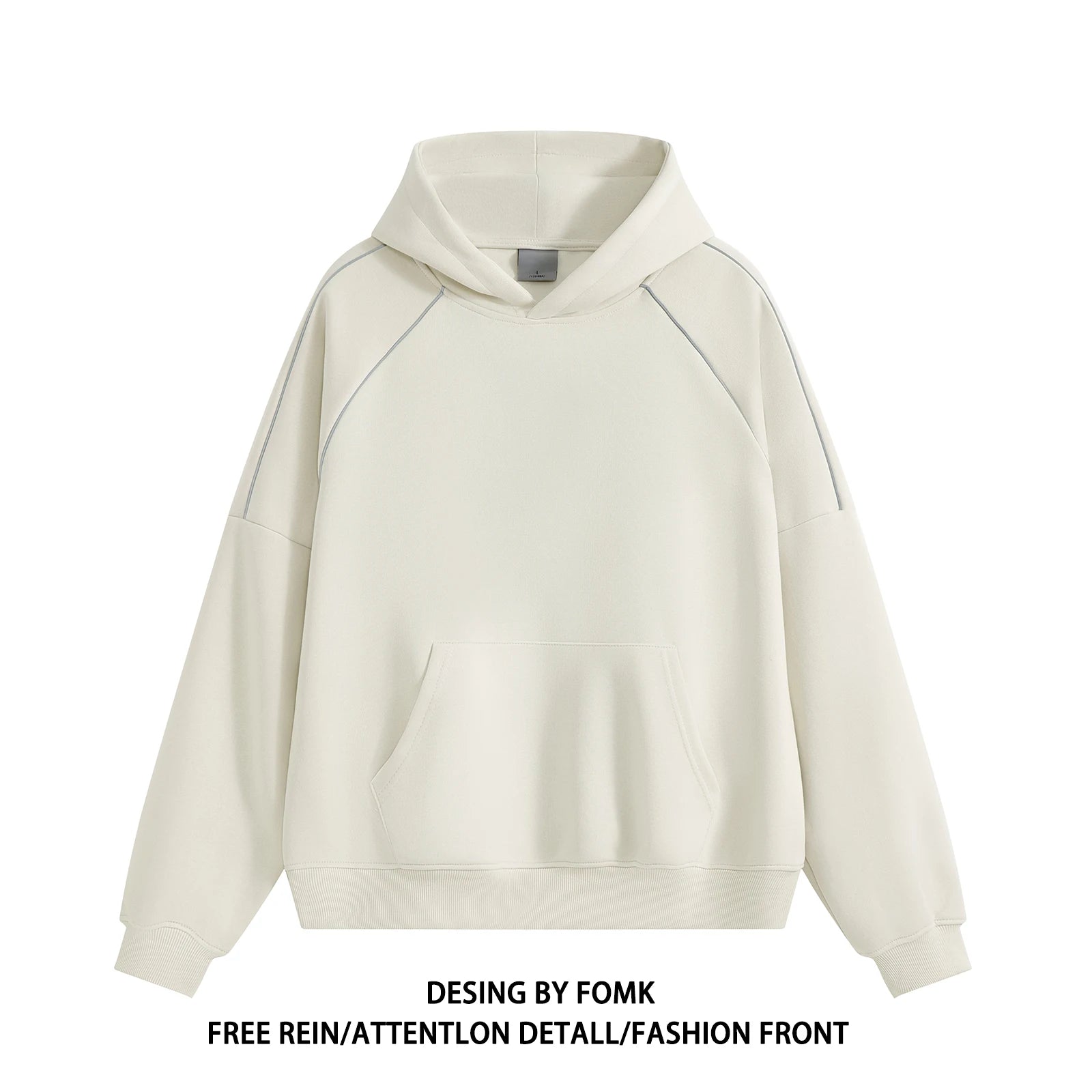 Men‘s Hoodie Long Sleeve Pullover Fashion Clothing Casual Solid Color Male Spring Autumn Hooded Solid Color Streetwear Q20 - ATFH