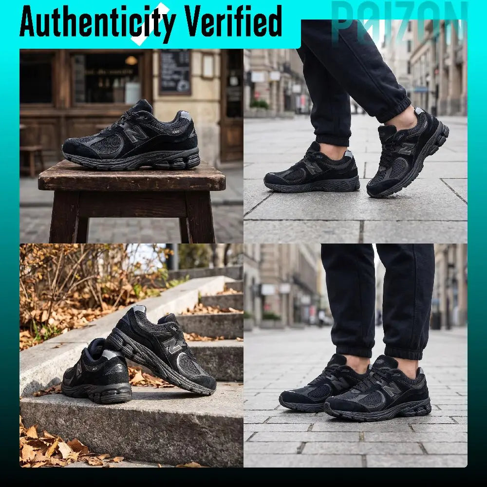 New Balance NB 2002R Fabric Breathable Low top Casual City Commuting Running Shoes Unisex Phantom Black M2002RDB