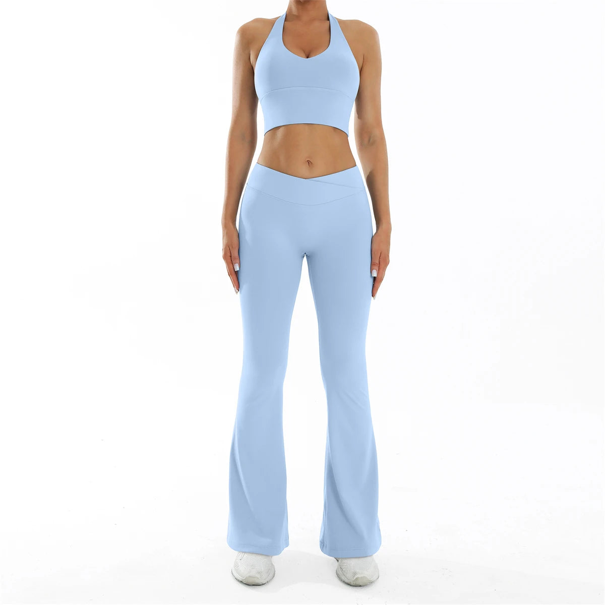 Sport Bra Gym Leggings Set Women's Tracksuit Yoga Clothing Dance Sport Set Female Training Suit for Fitness - ATFH