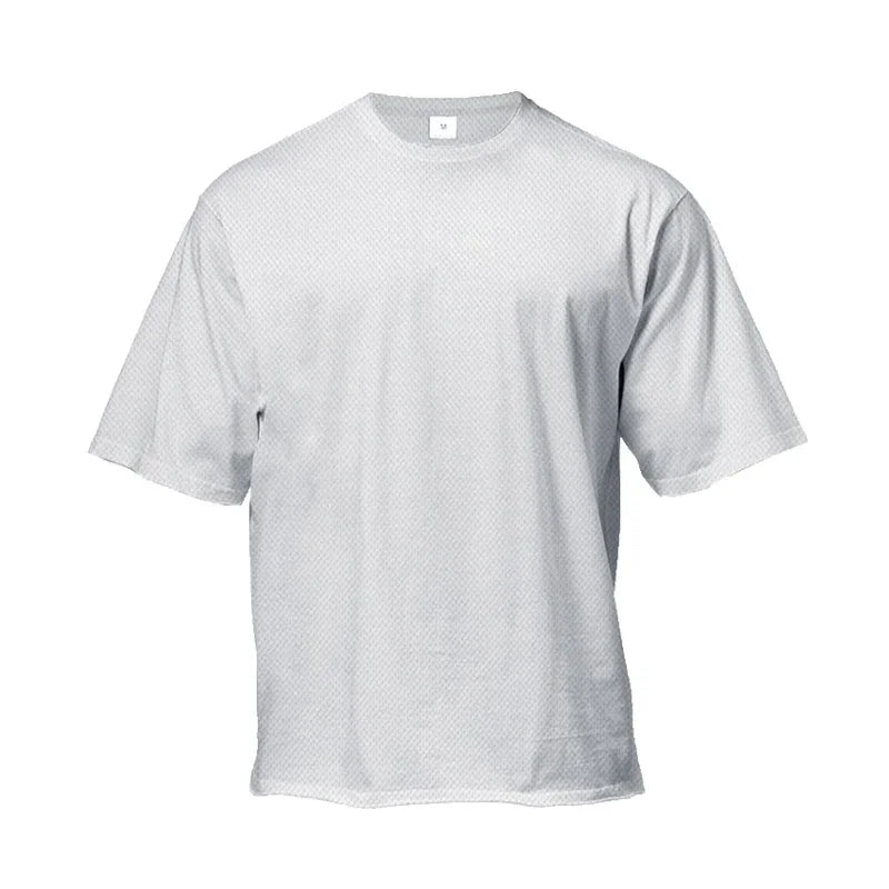 Oversized Loose Men's Running Sport T-Shirt Gym Bodybuilding Fitness Training Clothing Summer Mesh Short Sleeves Quick Dry Shirt ATFH