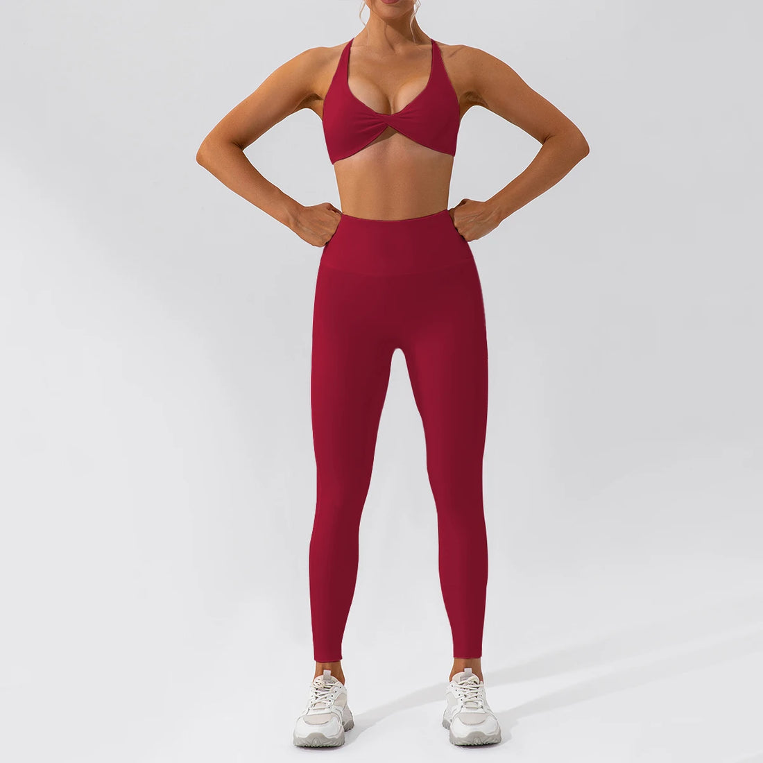 Summer 2PCS Yoga Suit Sports Set Women Quick-Dry Gym Set Women Tracksuit Running Workout Long Sleeve Sports Shirt Yoga Clothing - ATFH