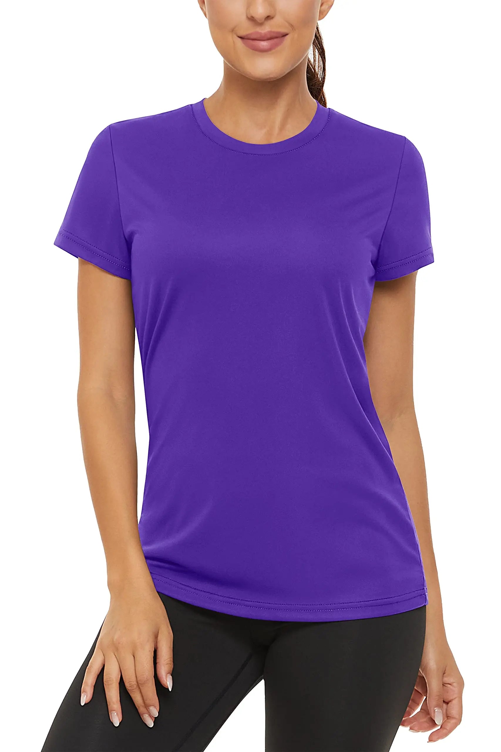 TACVASEN Summer Casual Performance T-shirts UPF 50+ Quick Dry Womens Sun Protection T-shirt Outdoor Running Swim Tee shirts Tops - ATFH