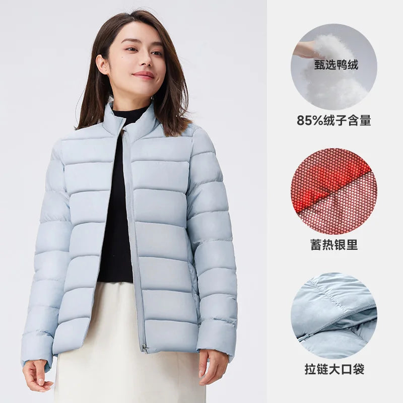 GOLDEN CAMEL Down Jackets Men and Women Winter Coats Lightweight Trendy Fleece Hiking Jackets for Men 2024 Winter New Clothing