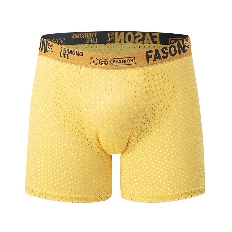 5-piece Set Of Men's Solid Color Underwear Breathable Quick Drying Fashionable Sporty Comfortable And Suitable For Teenagers