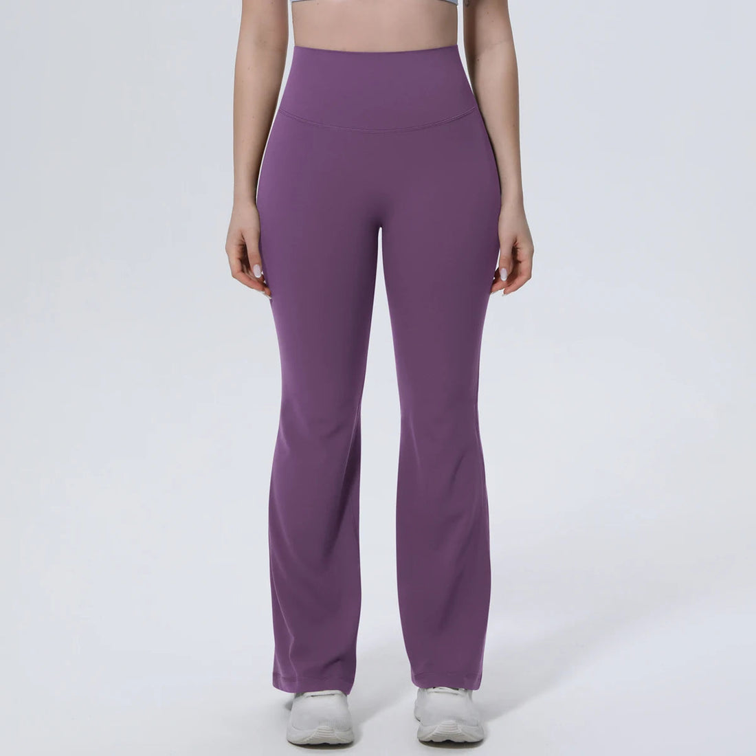 Hamidou High Waist Peach Buttocks Summer Wide Leg Pants Gym Outdoor Running Solid Color Yoga Pants Woman Fitness Sports Trousers ATFH