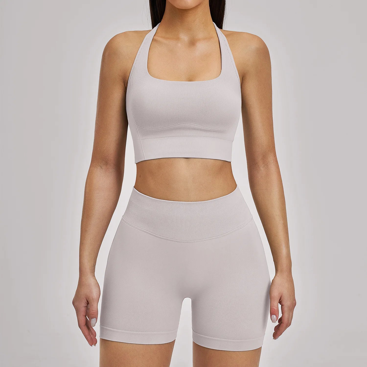 Seamless Yoga Set Women's Tracksuit Seamless Gym Fitness Set Woman 2PCS Leggings Sports Bra Breathable Sportwear Woman Clothes - ATFH