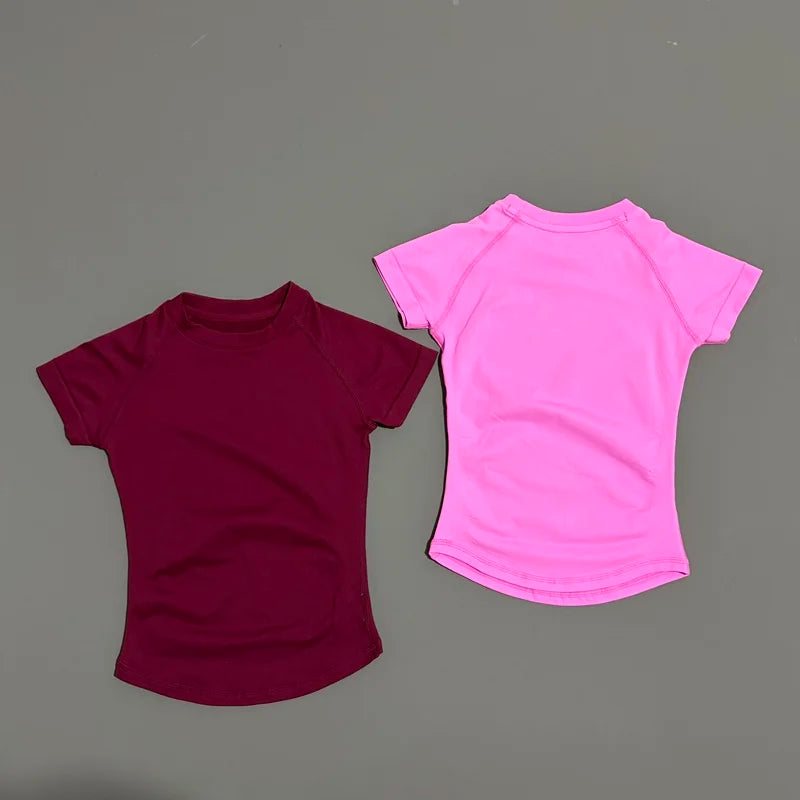 HISTELLO Sports Short Sleeve Top Seamless Yoga Leotard Clothing Women Gym T Shirts Workout Running Shirts Fitness Sports Vest - ATFH