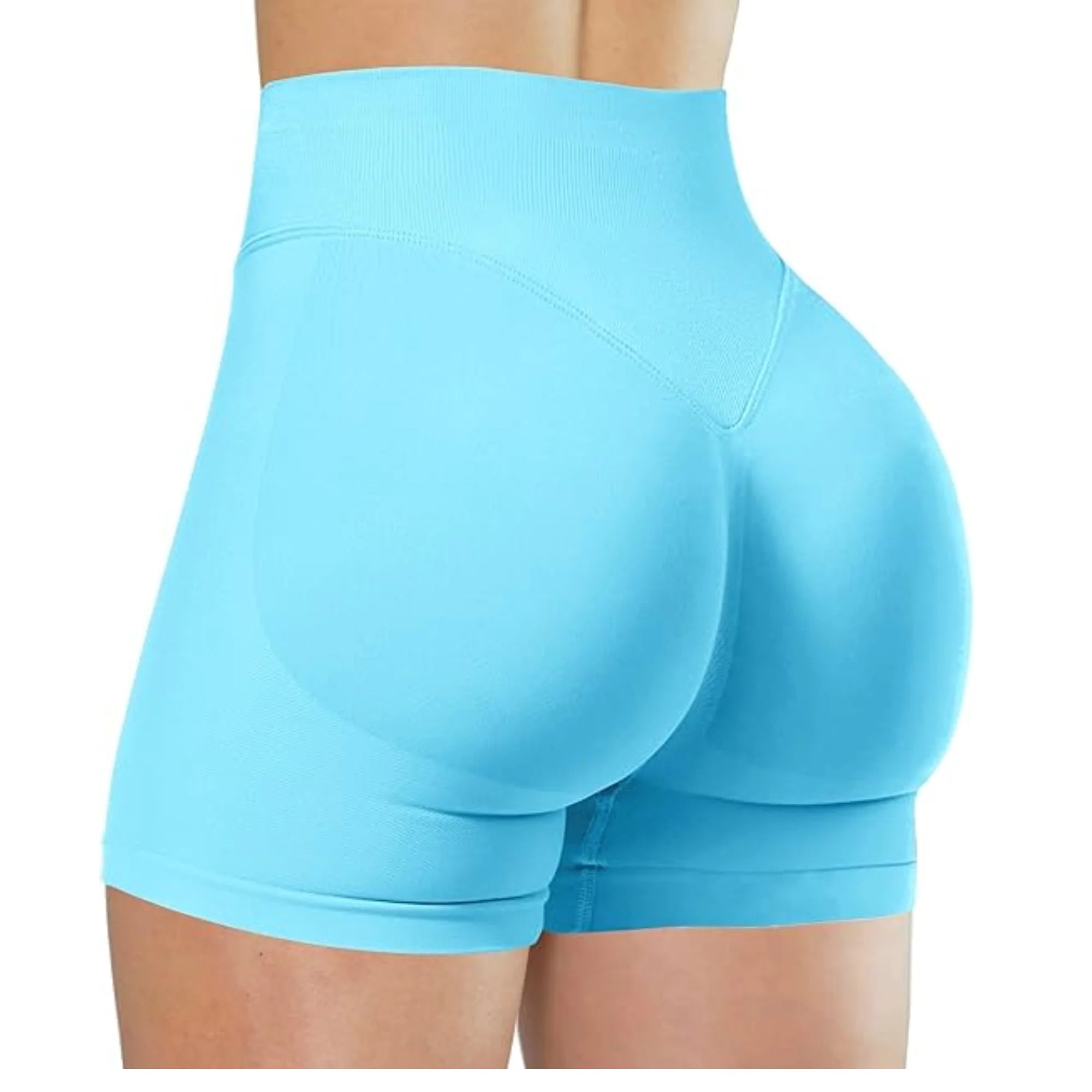 Summer High Waisted Yoga Shorts Fashionable and Sexy Running Fitness Pants Solid Color Yoga Leggings Tahsi Fashion House