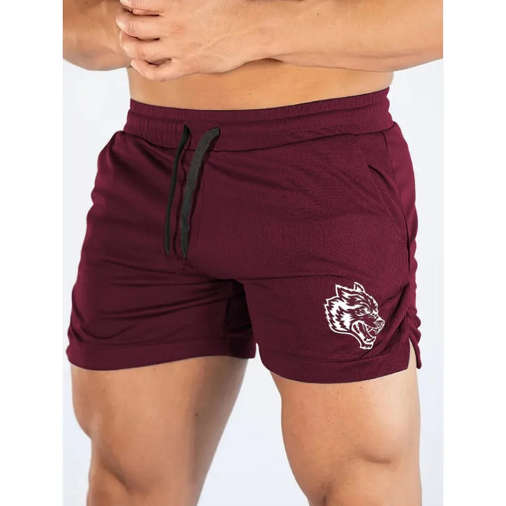 Summer thin mesh sports shorts for men, breathable, trendy, muscle training, three part shorts, running, casual sports shorts