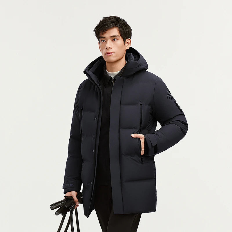 BOSIDENG High Tech Windstopper Mens Winter Parka RECCO System 800 Goose Down Insulated Jacket Waterproof Outdoor Snow Mountain