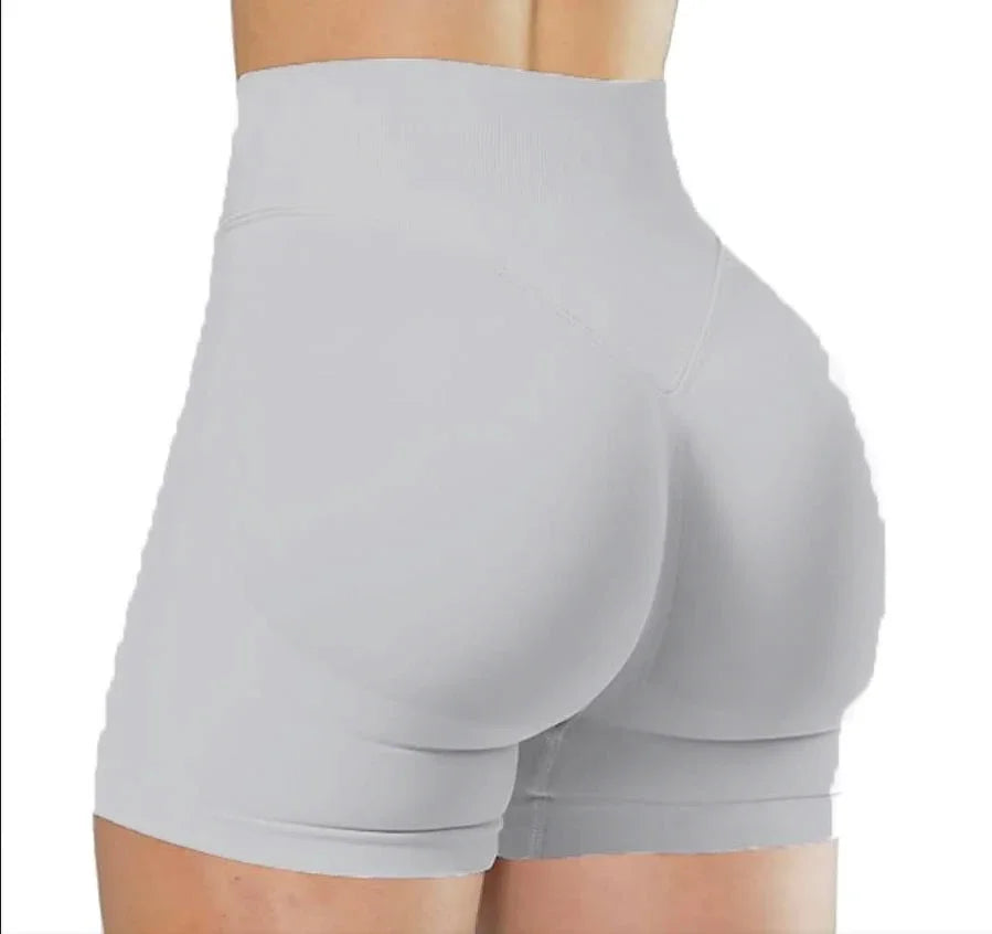 Women's Seamless High Waist Gym Shorts Butt Lifting Slim Fit High Elastic Yoga Shorts for Fitness Training Running & Cycling