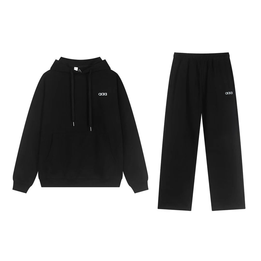 2026 Men's Autumn/Winter Sports and Leisure Top, Pants, Loose and Comfortable Simple Set, Two Piece Set - ATFH