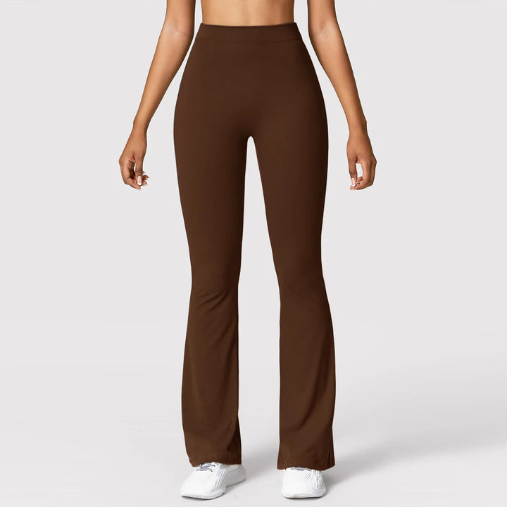 Women's 2026 Summer New Seamless Stretch Quick Dry Breathable Yoga Pants V Waist Butt Lifting Flared Workout Pants ATFH