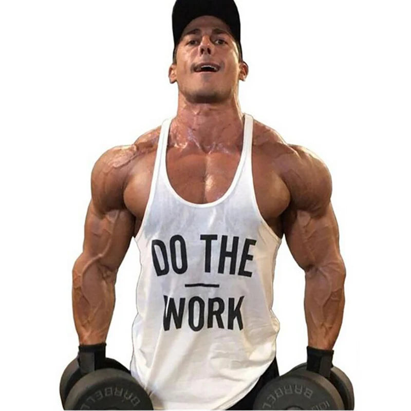 Running Vests Men Cotton Loose Fit Gym Stringer Tank Tops Mens Fitness Sporting Singlets Bodybuilding Sleeveless Shirt Clothing