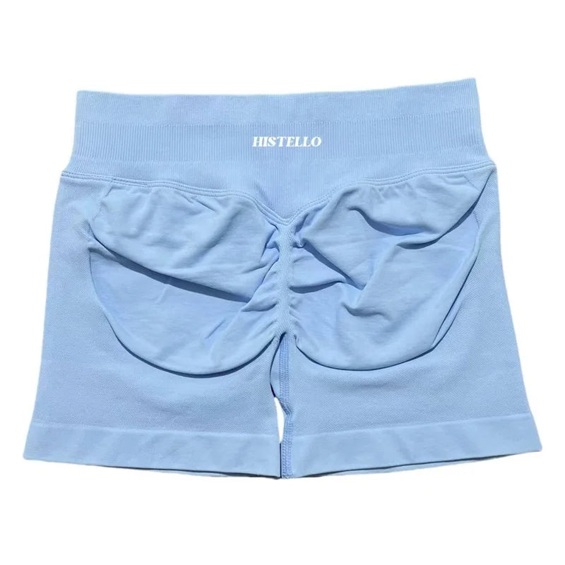 HISTELLO Sports Shorts Df Substitute High Waist Women Yoga Workout Short Seamless Leggings Stretch Fitness Running Gym Shorts Tahsi Fashion House