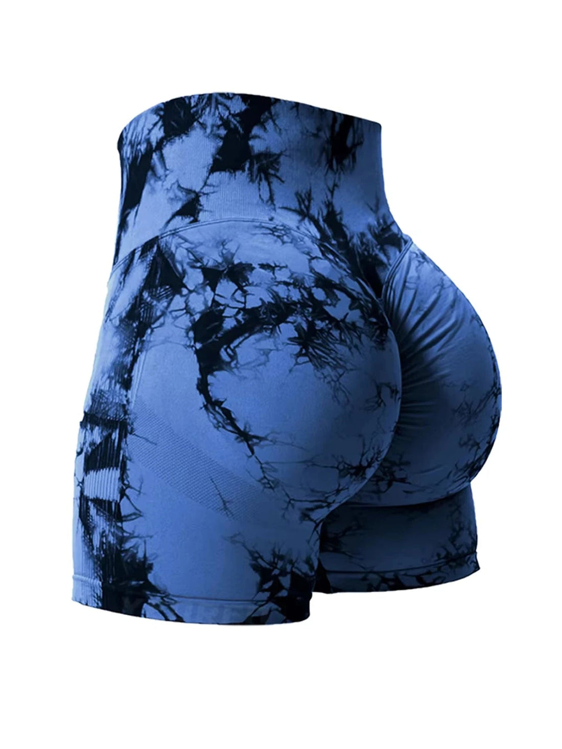 2PCS Tie Dye Butt Lifting Sexy Gym Shorts Woman Skinny Stretch High Waist Sport Shorts Casual Seamless Tahsi Fashion House