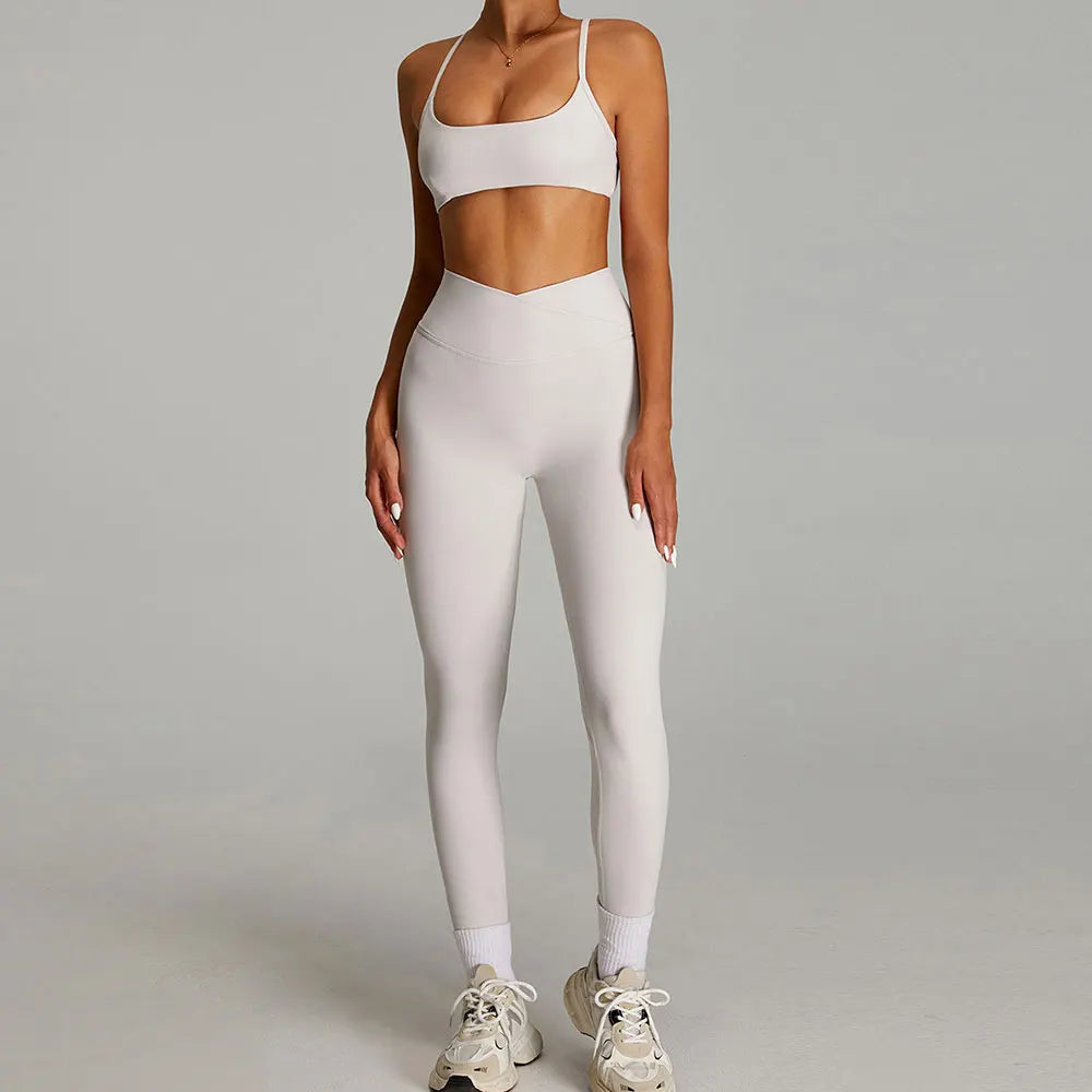 2 Pieces Sportswear Women Yoga Set Gym Clothes Sportswear Yoga Suits Fitness Set Tracksuits Sports Bra Gym Outfits Leggings - ATFH