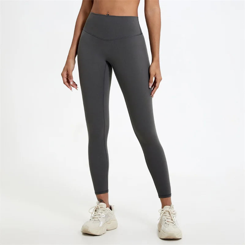 Summer Super Soft Fabrics High Waist Yoga Pants Running Train Tights Women Push Up Sports Leggings Women Breathable Gym Leggings - ATFH