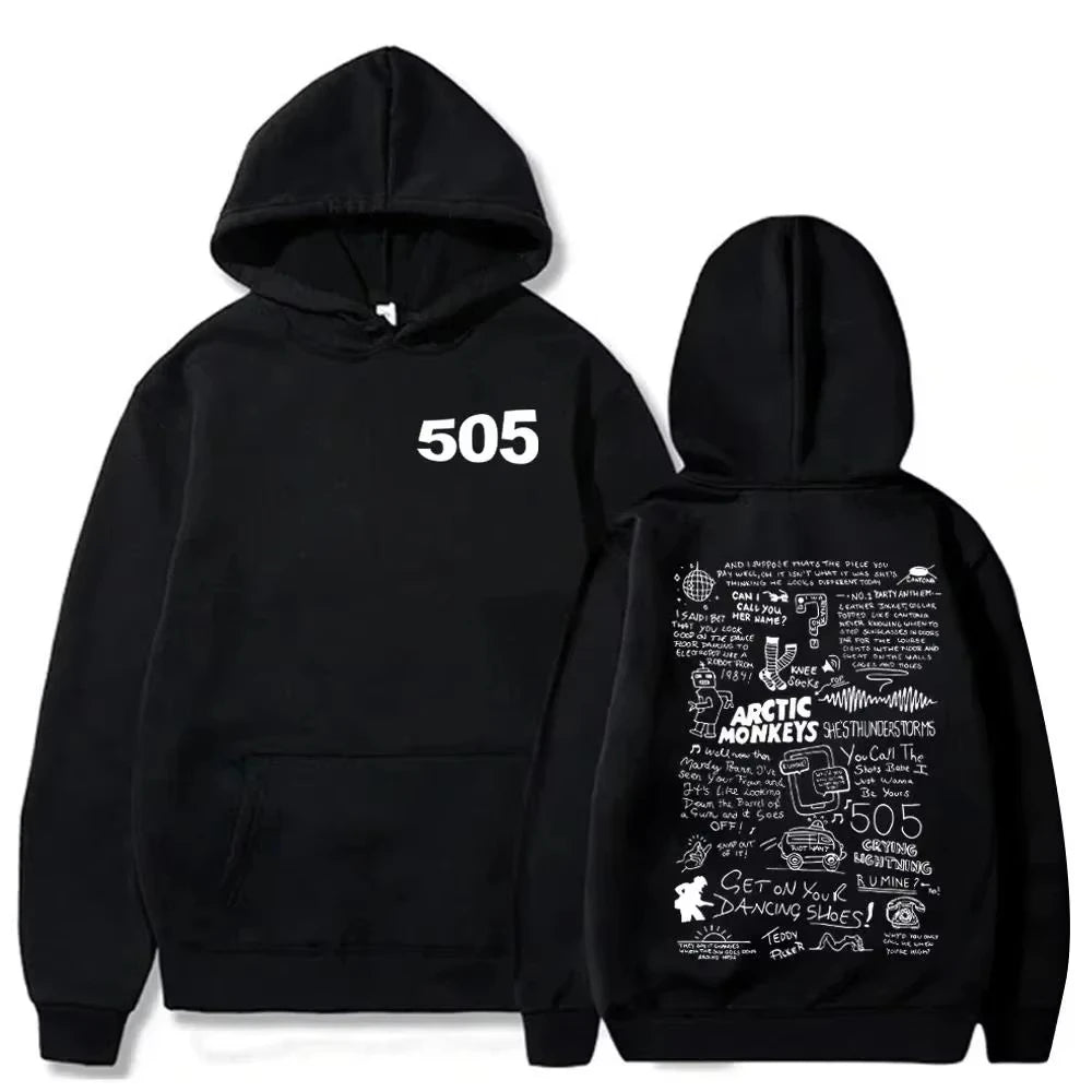 Arctic Monkeys 505 Hoodie Unisex Music Merch Band Merchandise Gift for Fans Streetwear ZYWY0016