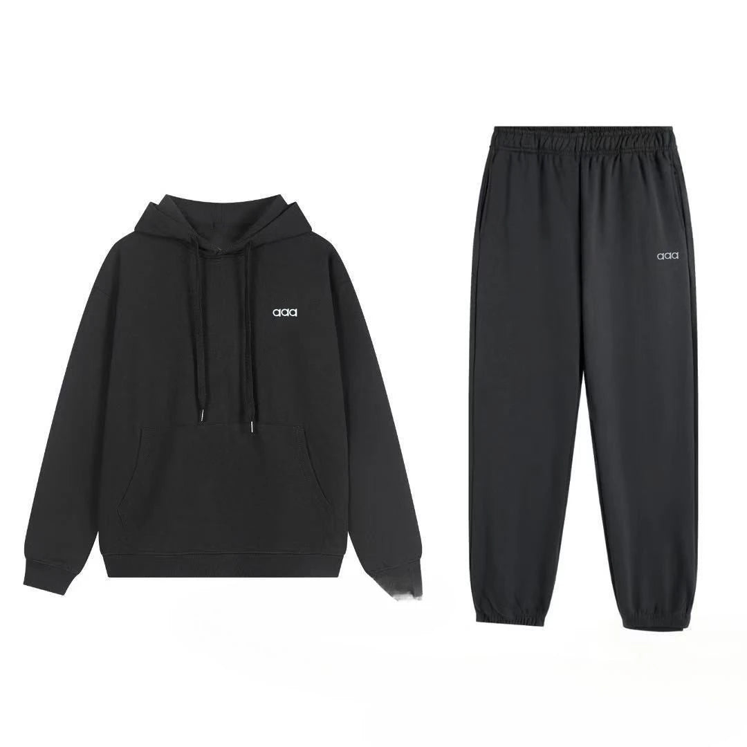2026 Men's Autumn/Winter Sports and Leisure Top, Pants, Loose and Comfortable Simple Set, Two Piece Set - ATFH