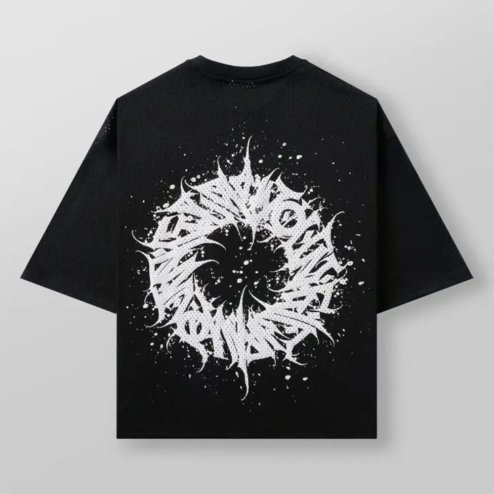 T-shirts Men Summer New Sports Man T-shirts Leisure Mesh Round Neck Fashion Loose And Comfortable Clothing Gym Running Shirts ATFH
