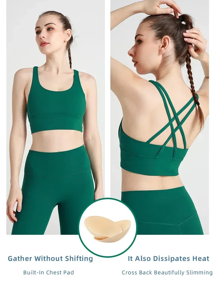 2 Pieces  Women Yoga Set Sport Suit Gymwear Workout Clothes Gym Crop Top High Waist Legging Fitness Bra Set Sports Suit👚👚 - ATFH