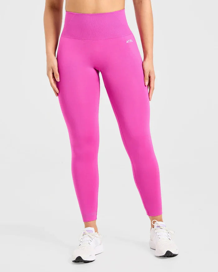 Trendy Leggings Scrunch Seamless Yoga Women Legging Gym Sports Pants Low Ribbed Band High Stretch Fitness Tights Pant - ATFH