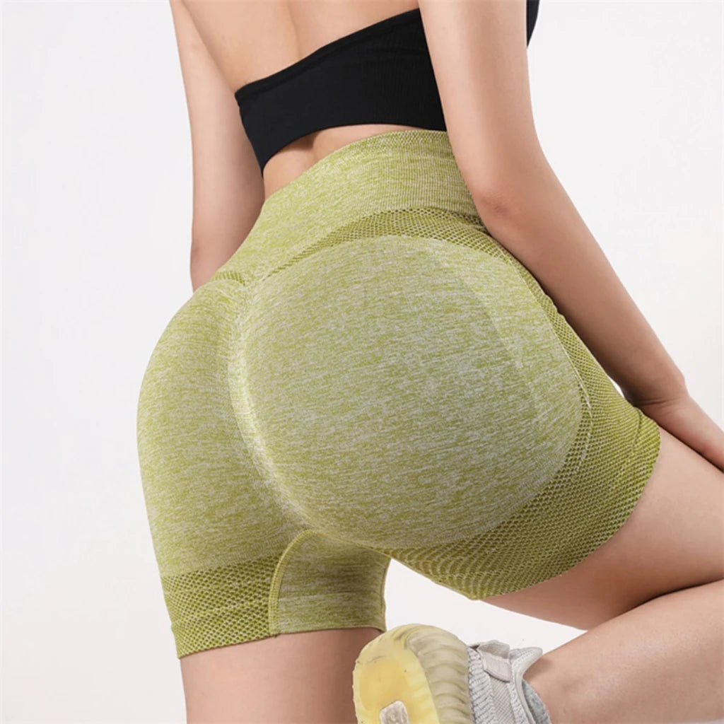 Women Yoga Shorts High Waist Workout Shorts Fitness Yoga Lift Butt Fitness Ladies Yoga Gym Running Short Pants Sportswear Tahsi Fashion House