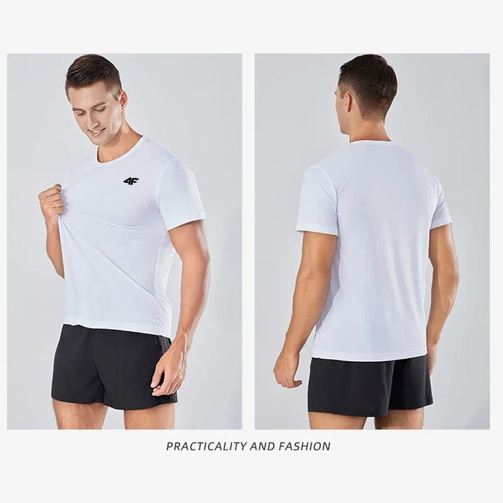 Summer New Sport Gym t Shirt Men Quick Dry Running Bodybuilding Shirts Men Quality Breathable Short Sleeve Fitness Tops Jersey