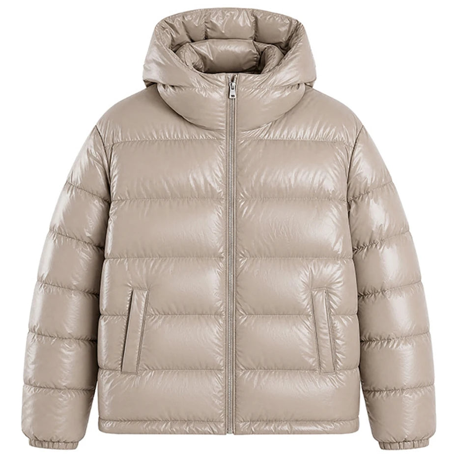 Winter Men Down Jackets 90% White Duck Puffer Jackets Thicken Warm Parkas Coat Unisex Hooded Down Coat Padded Jackets Outwear