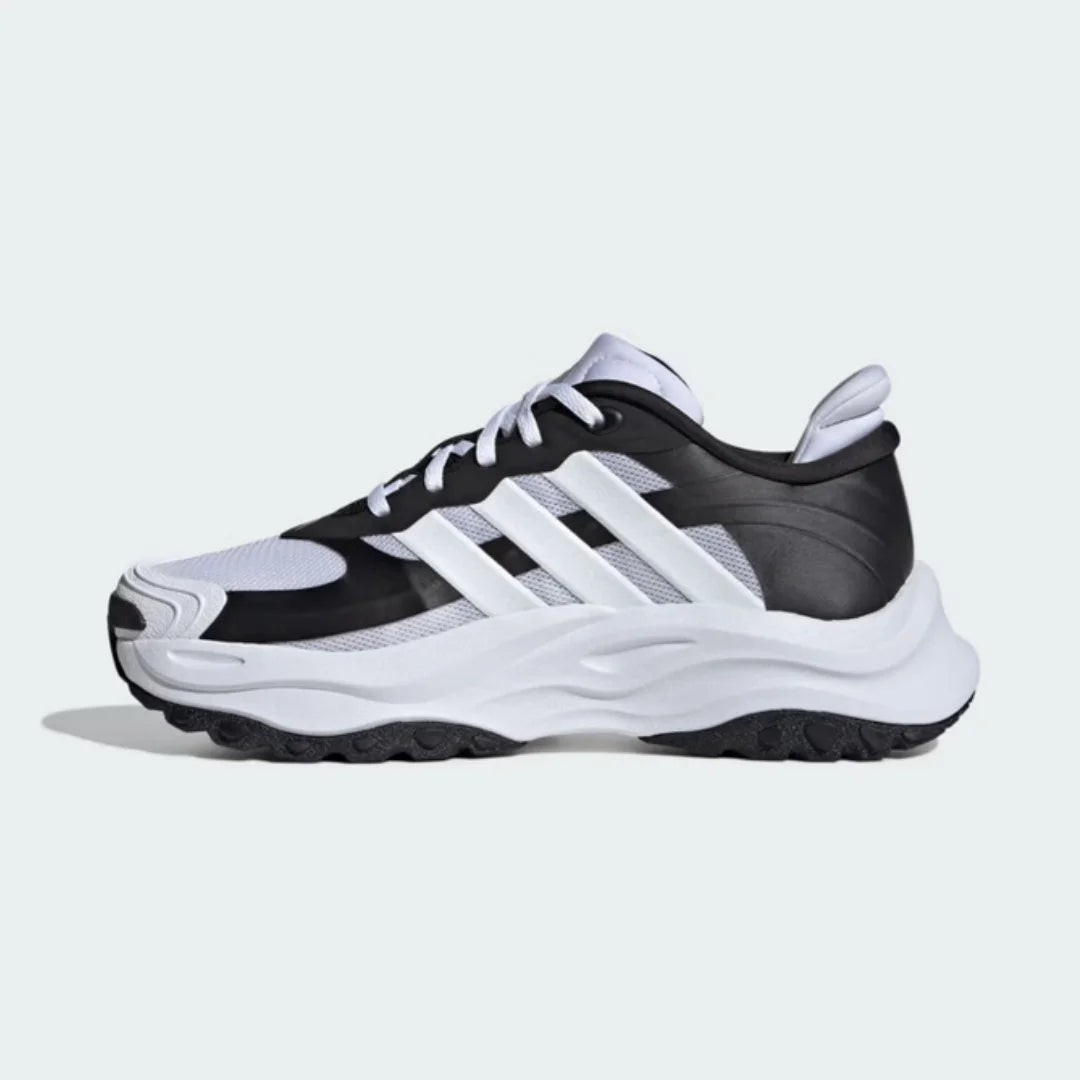 Adidas New Wear-Resistant, Comfortable, Shock-Absorbing Outdoor Commuting Men's Running Shoes Maxxwavy Halo Soft-Soled Non-Fatiguing Outdoor Walking Shoes Black and White Versatile Commuting Casual Sports Shoes Essential for ATFH