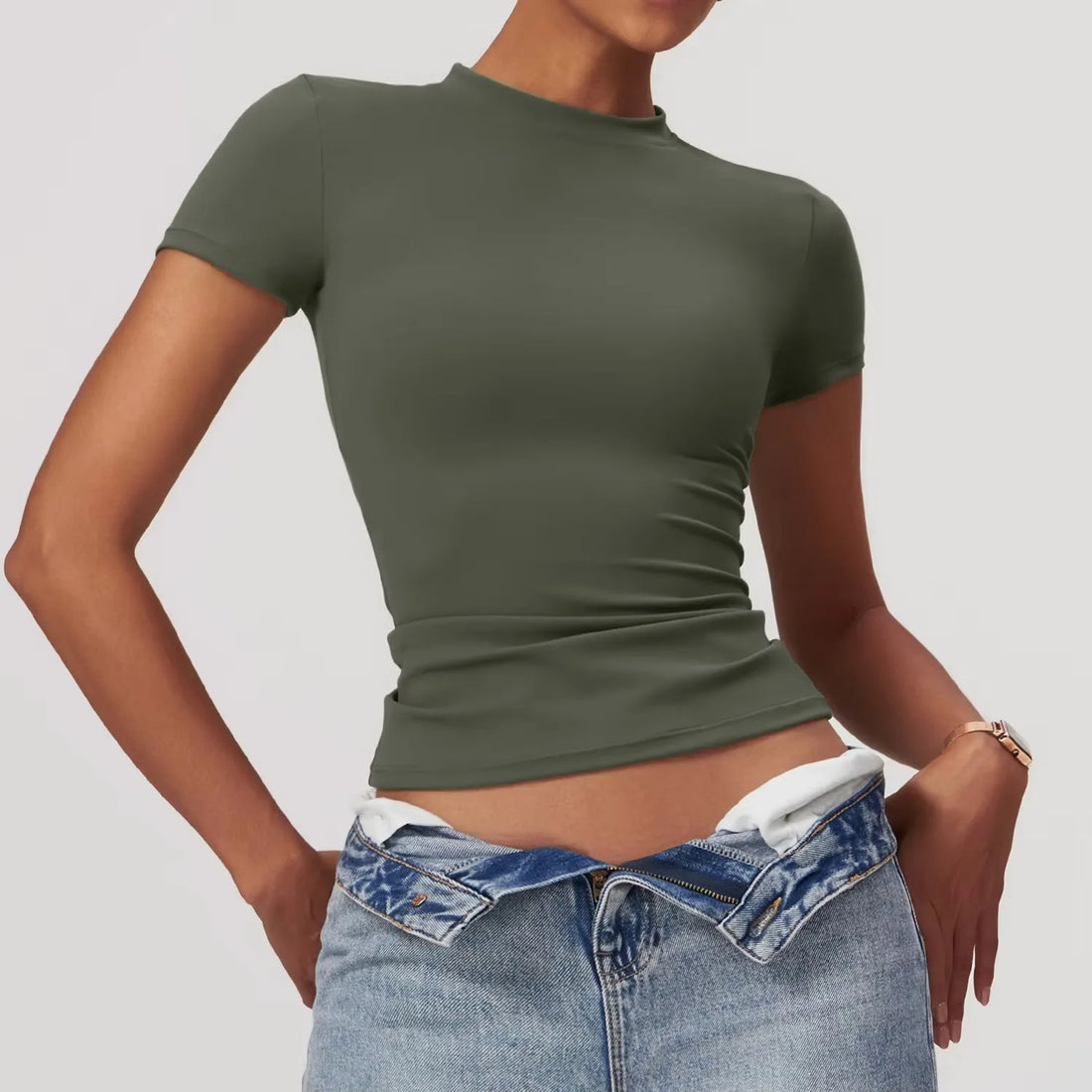 BLAZEMOVE Gym Top Women Short Sleeve Workout Clothes Sports T Shirt Femme Fitness Activewear Running Accessories Yoga Tight Tops - ATFH