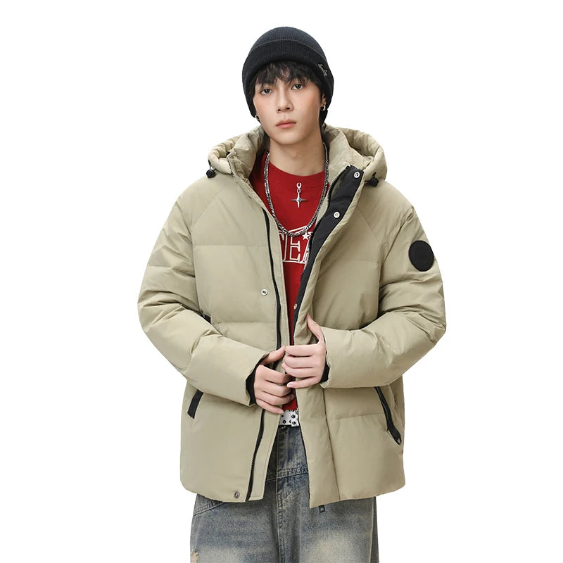 2026 Winter Style Casual Men's Hooded Down Jacket