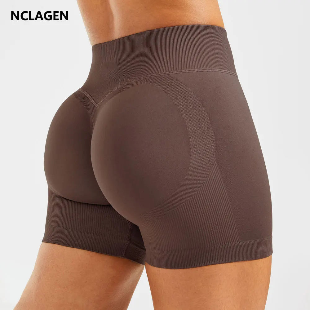 NCLAGEN Adapt Seamless Shorts High Waist Women Gym Clothes Workout Scrunch Butt Yoga Leggings Fitness Sports Cycling Short Tahsi Fashion House