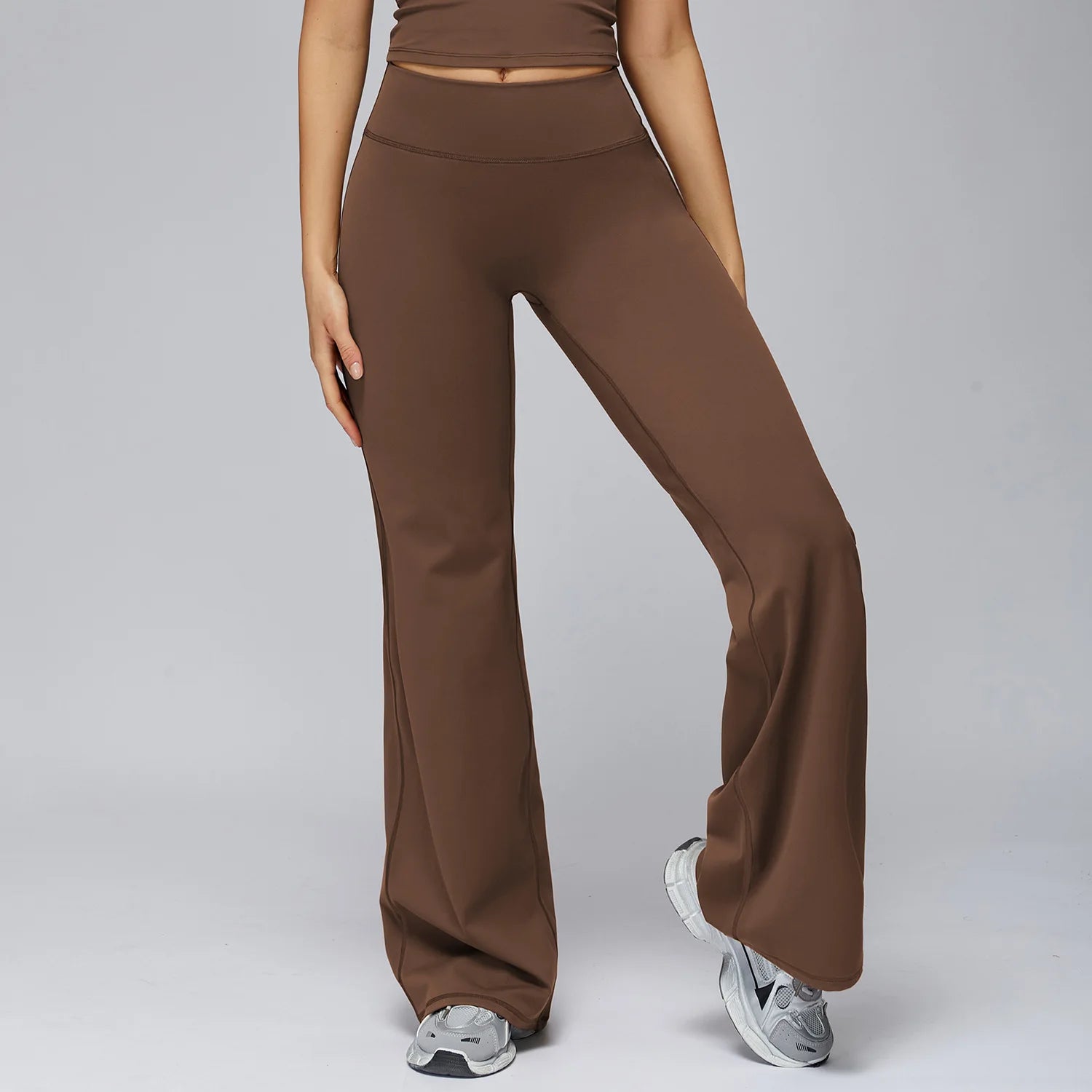 Yoga Pants Flare Leggings Women High Waist Wide Leg Pants Gym Women Fitness Sports Flared Pant Dance Trousers Women shaped Hip - ATFH