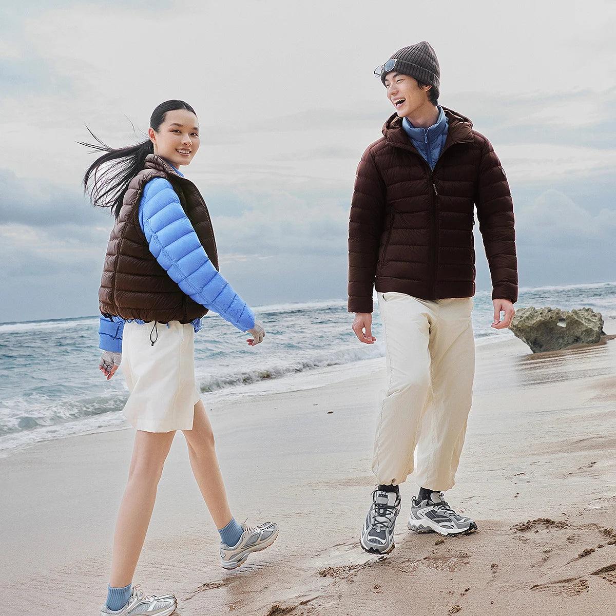 Men's Hooded Quilted Goose Down Jacket Cloud Feel Lightweight Warm Water Repellent for Winter bosideng